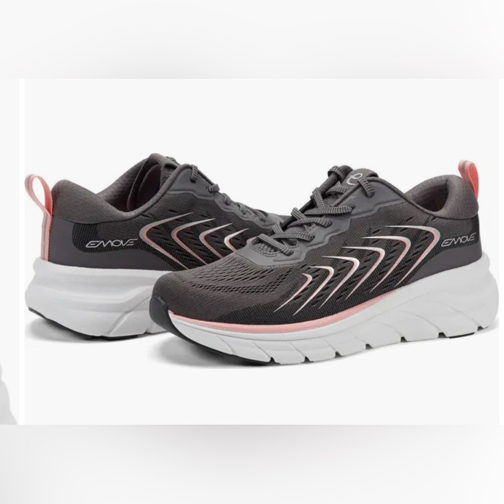 Easy Spirit Black and Pink Athletic Shoes